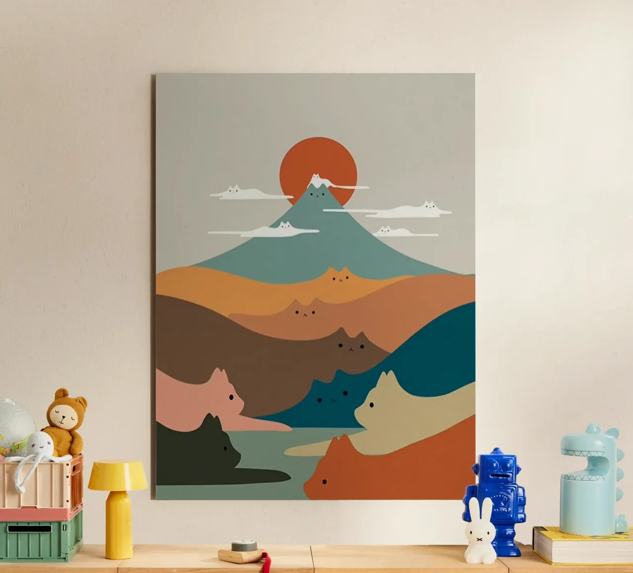 cat shape mountain alluminio dibond da melts