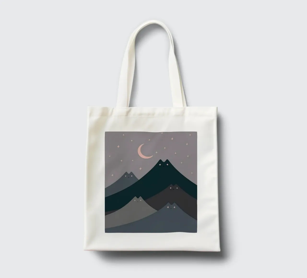 cat shape mountain wave in moonight borsa in juta da melts