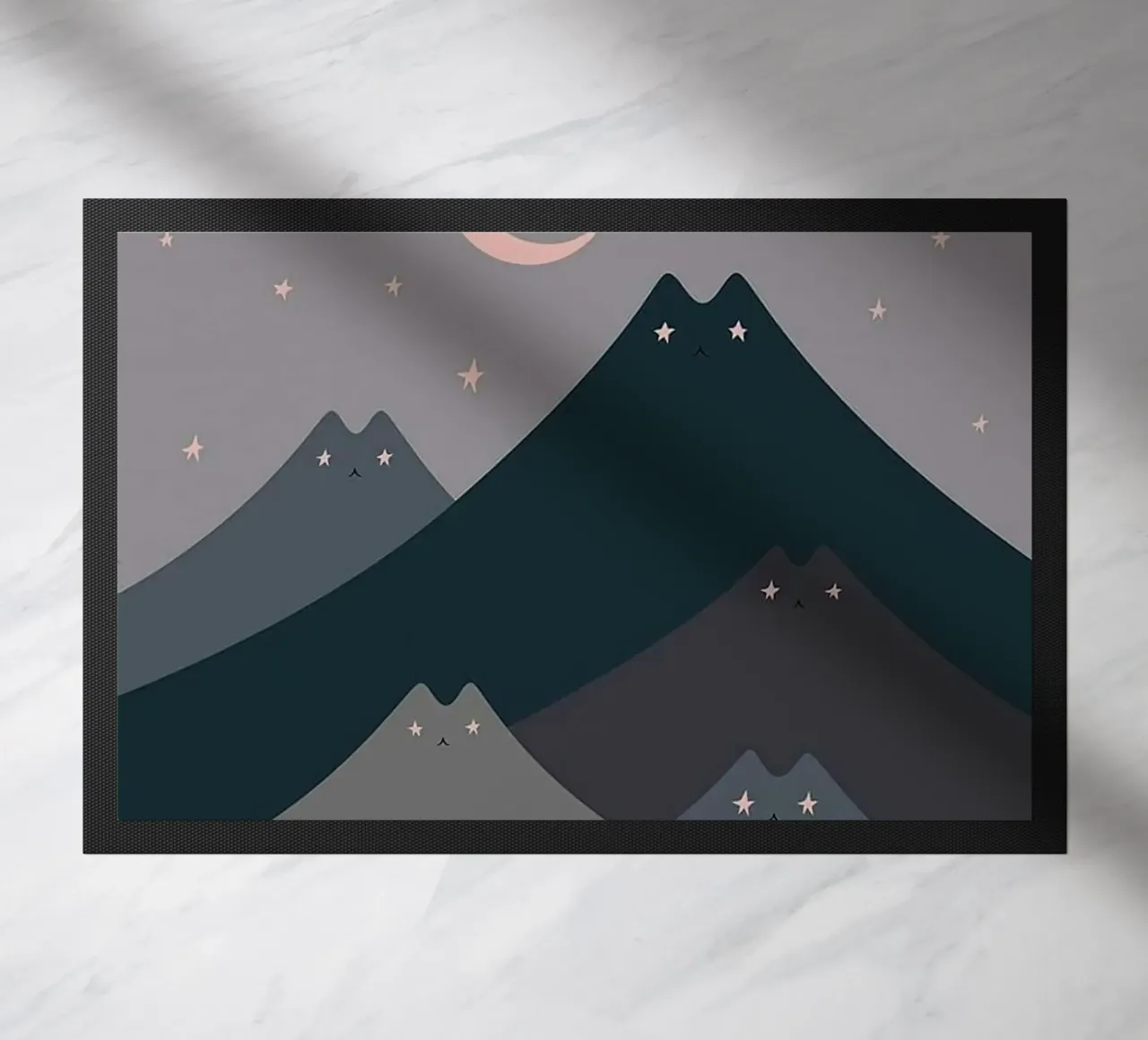 cat shape mountain wave in moonight zerbino da melts