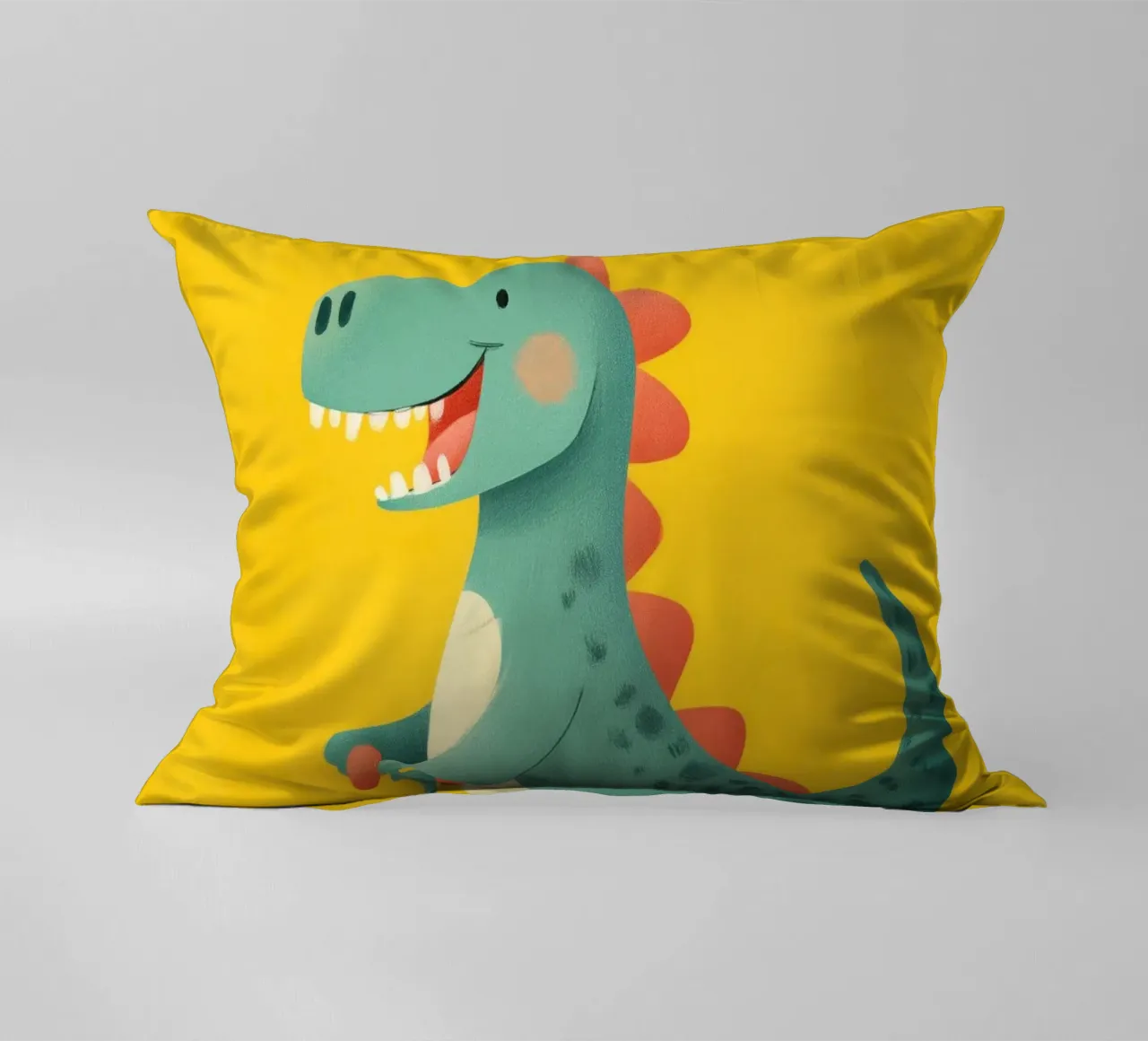 Dino on Wheels kussen van Kiara