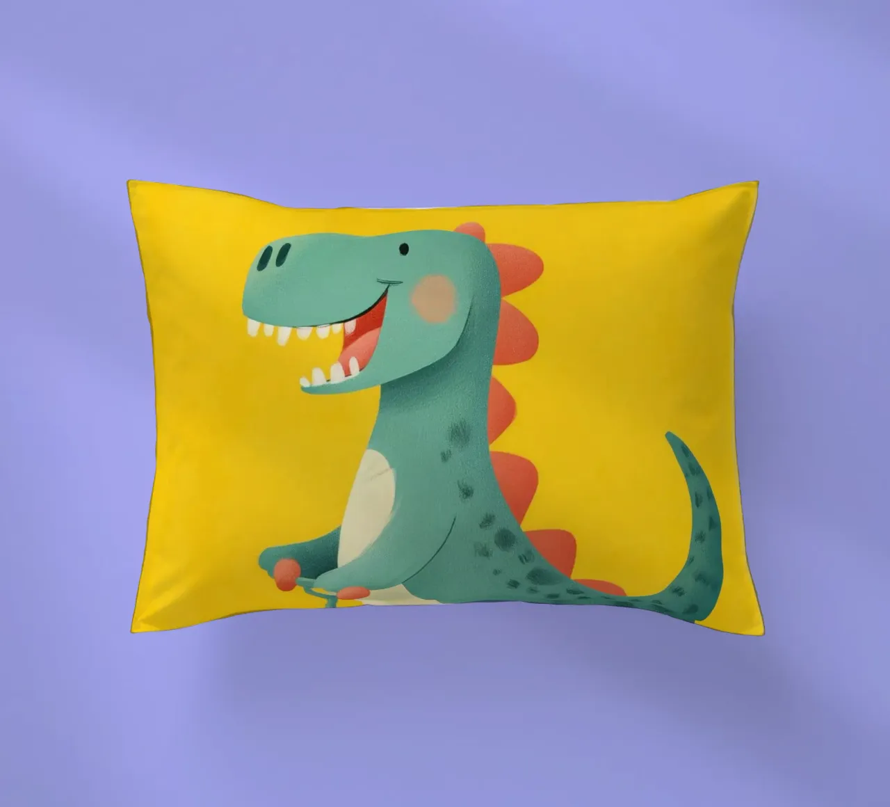 Dino on Wheels kussen van Kiara