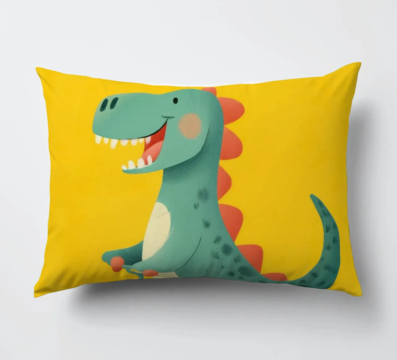 Dino on Wheels kussen van Kiara