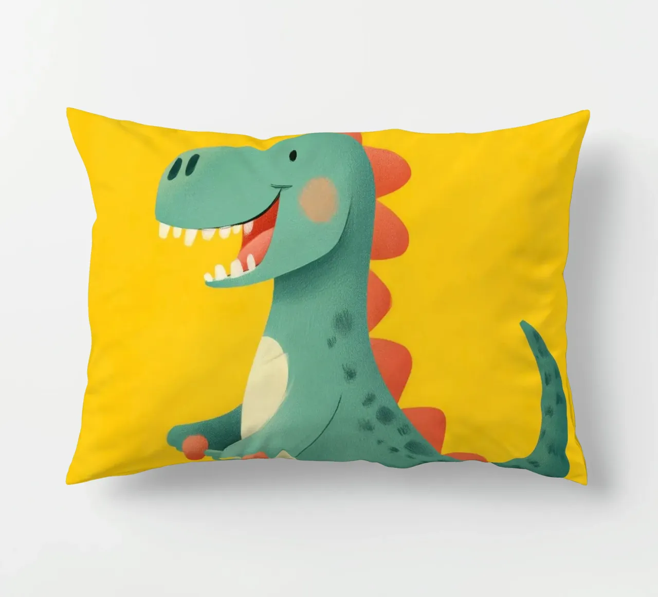 Dino on Wheels kussen van Kiara