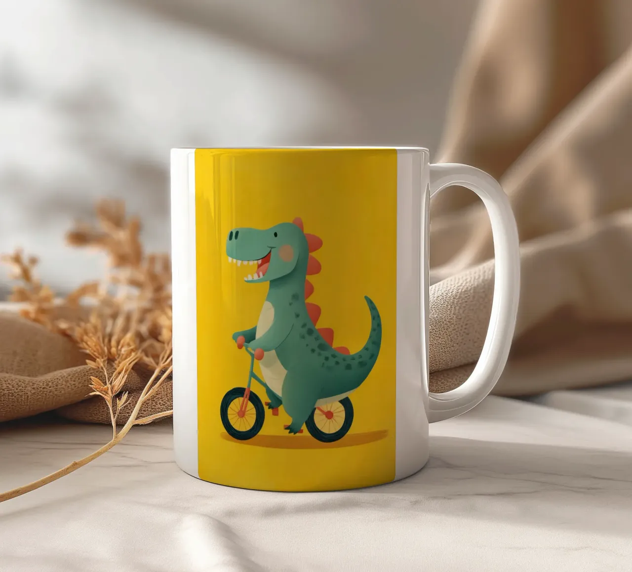 Dino on Wheels tazza in ceramica da Kiara