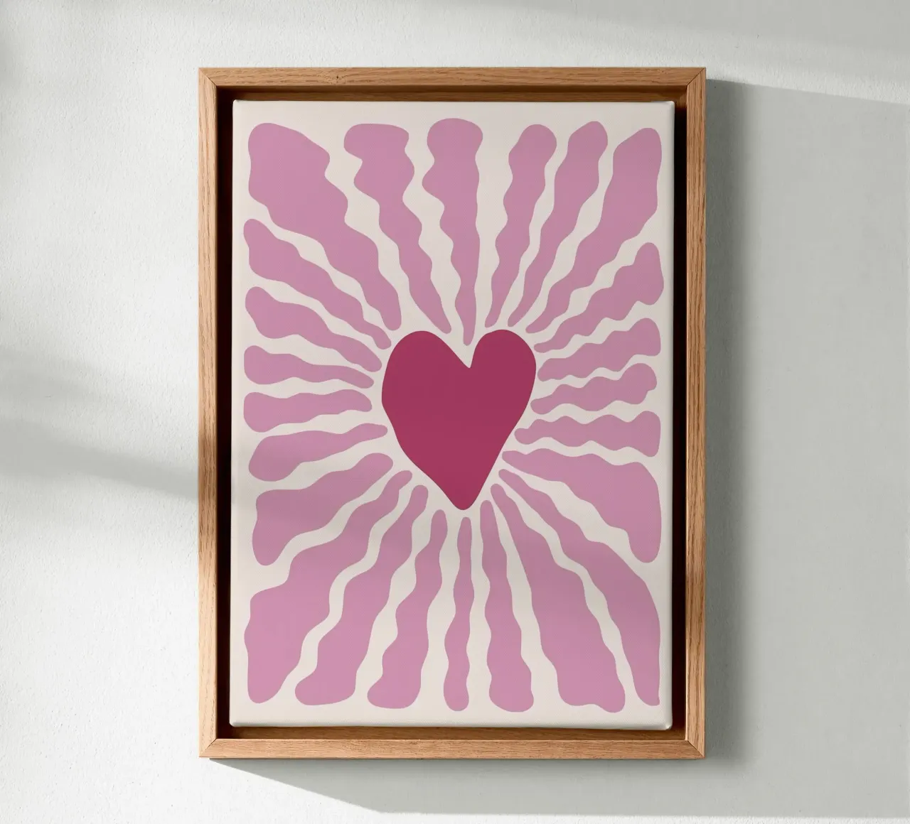 the heart impact canvas met Baklijst van hamily