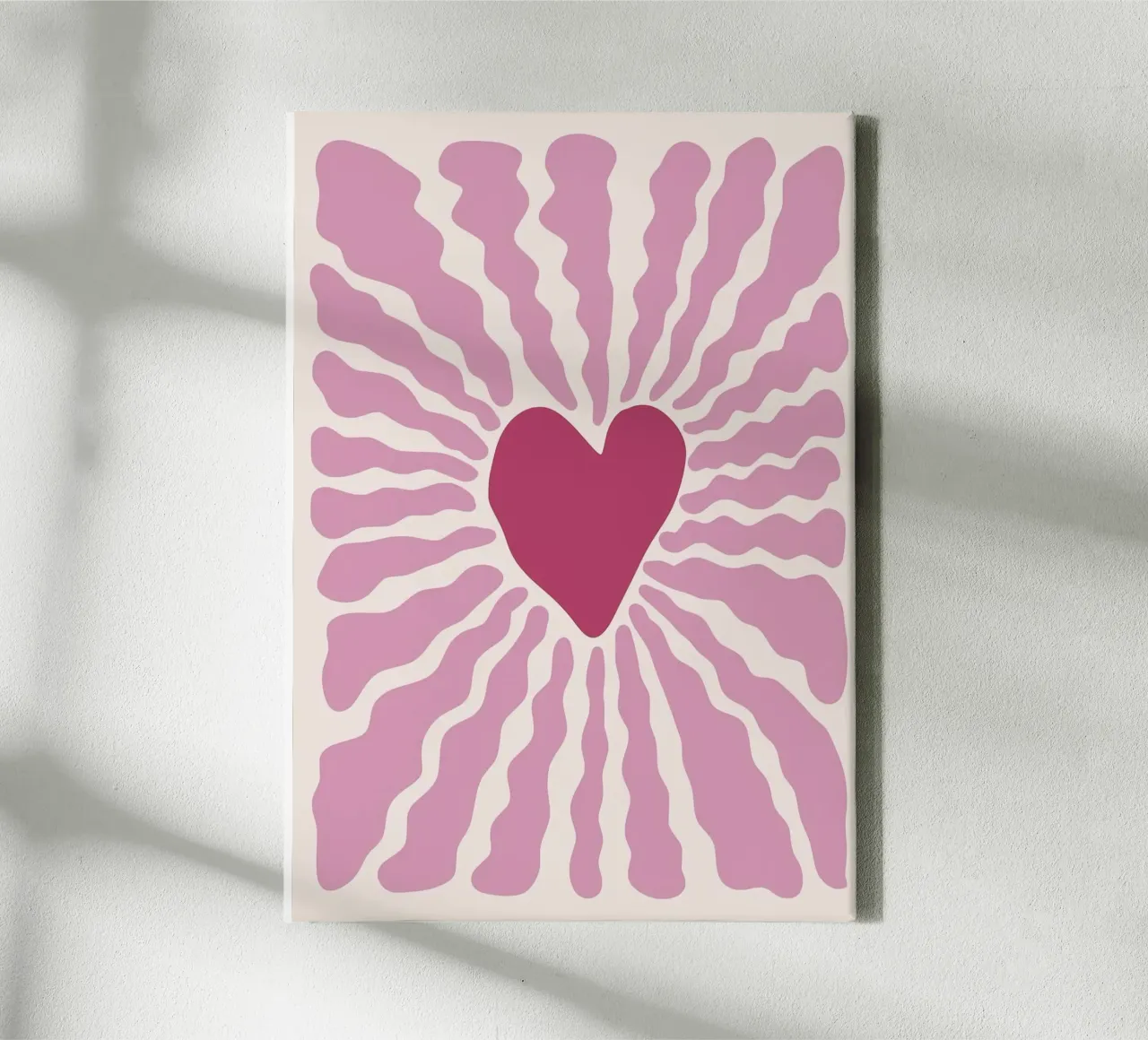 the heart impact canvas met Baklijst van hamily