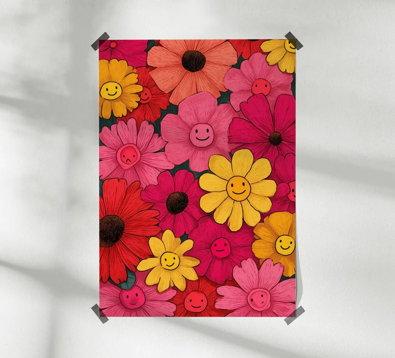 Happy Flower Garden poster da Kiara