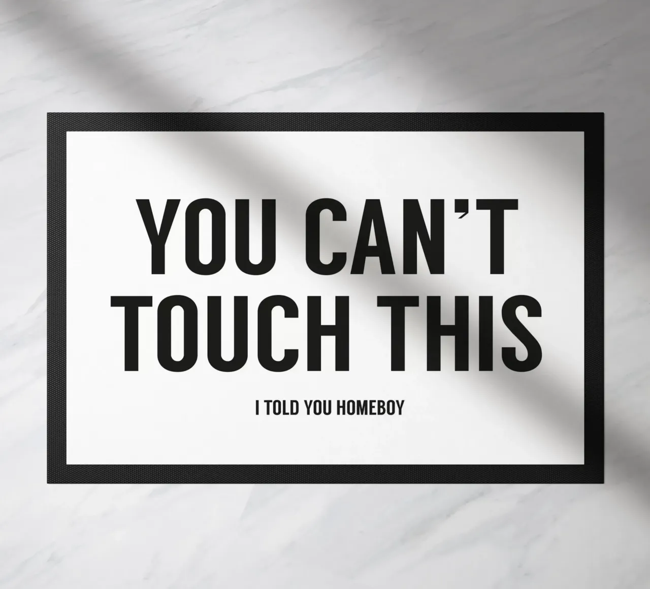 You can't touch this II felpudo de Balazs Solti