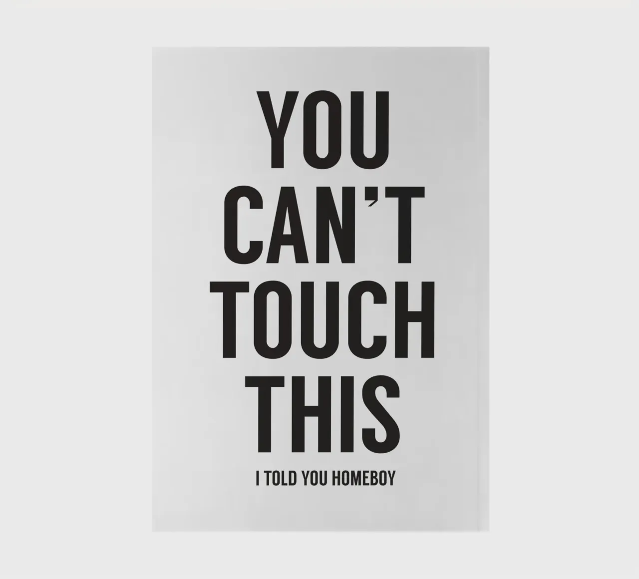 You can't touch this II notebook by Balazs Solti