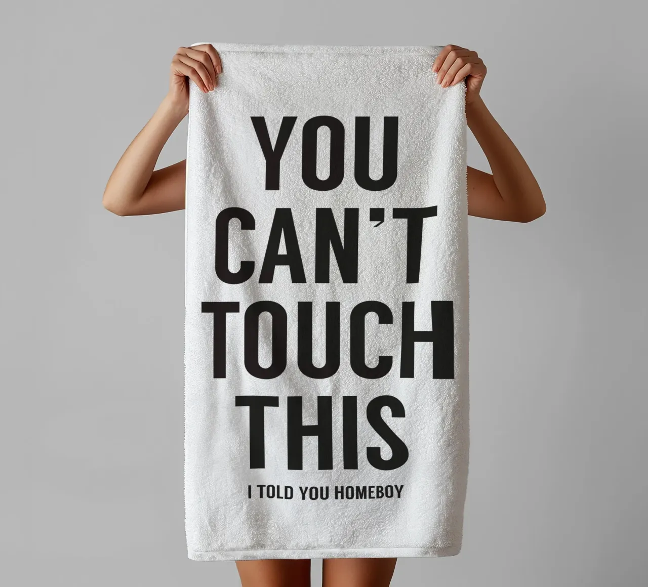 You can't touch this II asciugamano da bagno da Balazs Solti