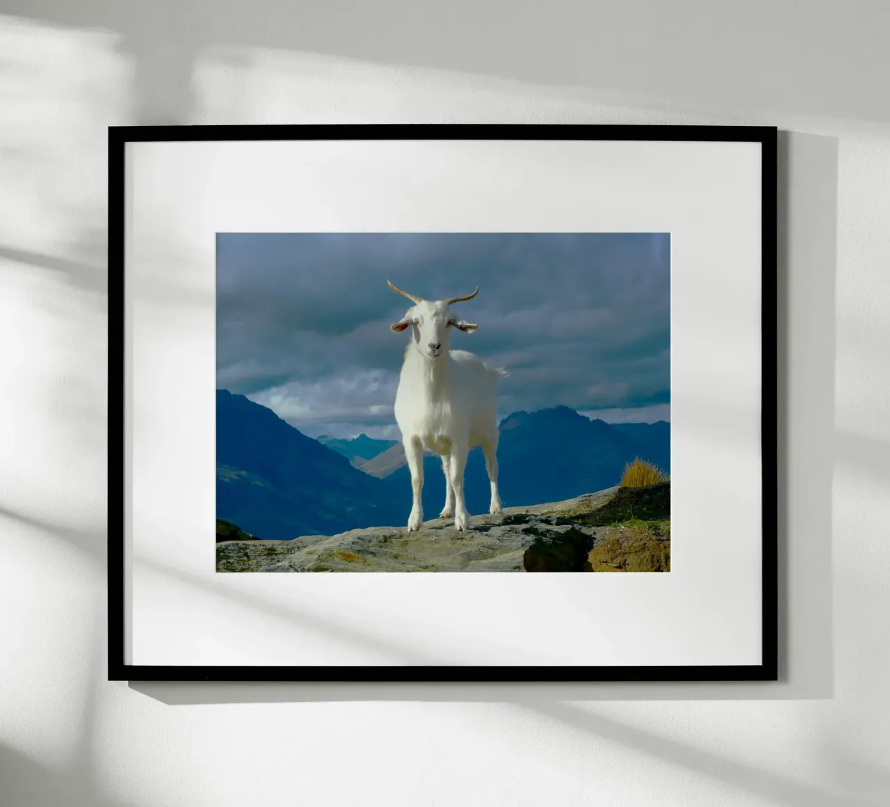 Bellezza selvaggia in cima alla montagna poster con telaio in alluminio da Nature's Palette
