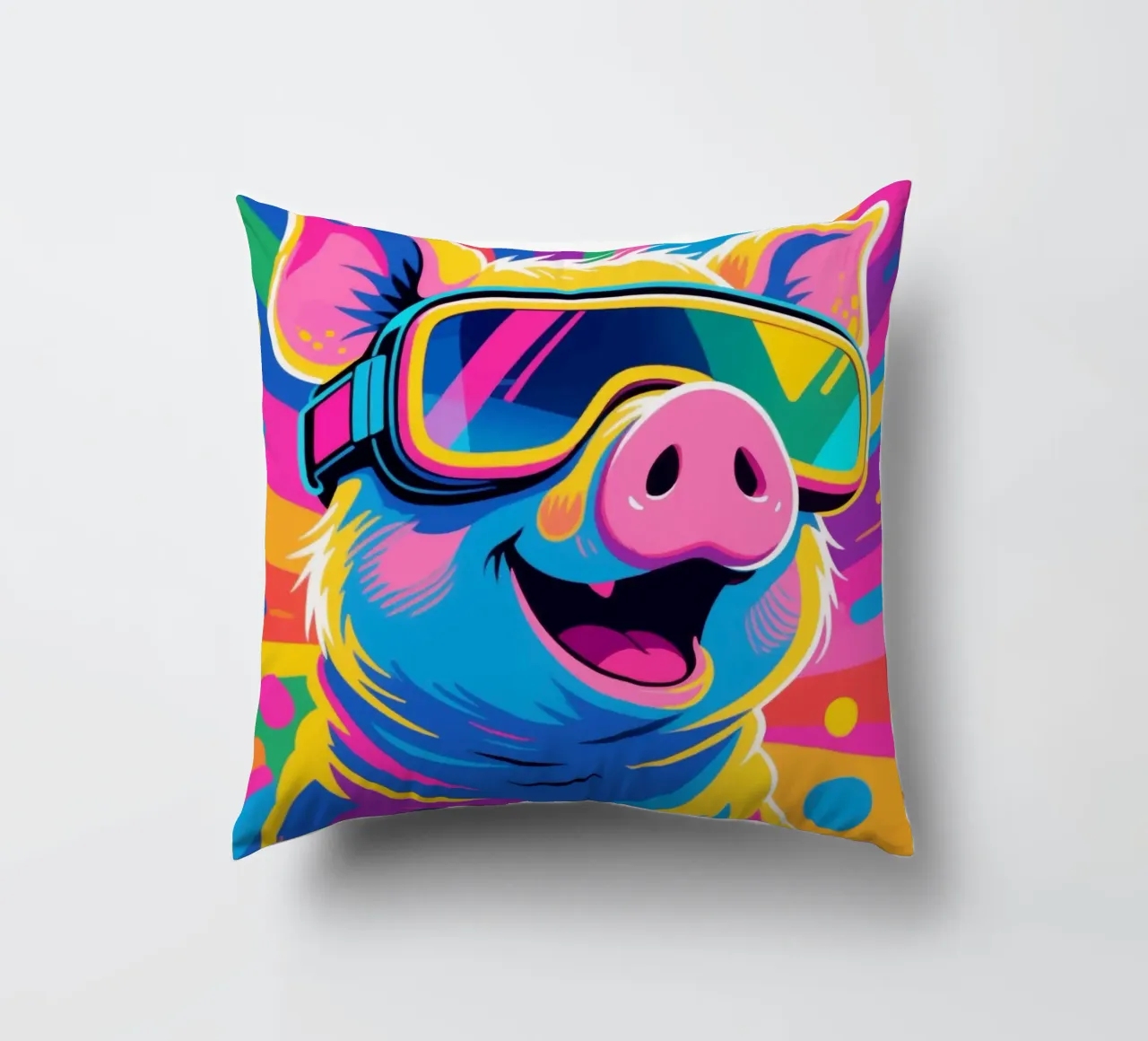Color Piggy VR Tech cuscino da knowledge