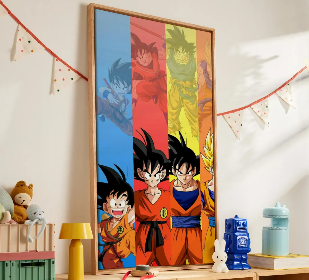 De evolutie Goku Klassiek T-Shirt canvas met Baklijst van jamsa_ve