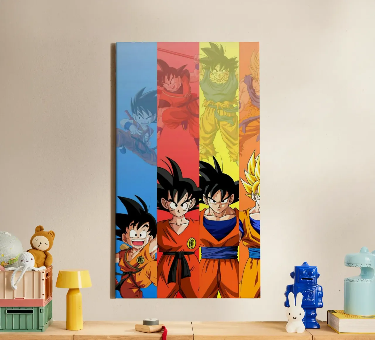 De evolutie Goku Klassiek T-Shirt canvas met Baklijst van jamsa_ve