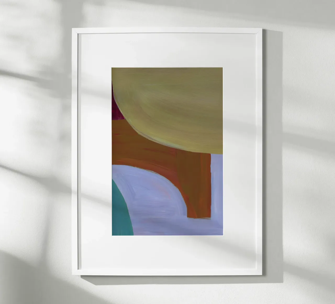 Painted Shapes 1 poster con telaio in alluminio da Mareike Böhmer