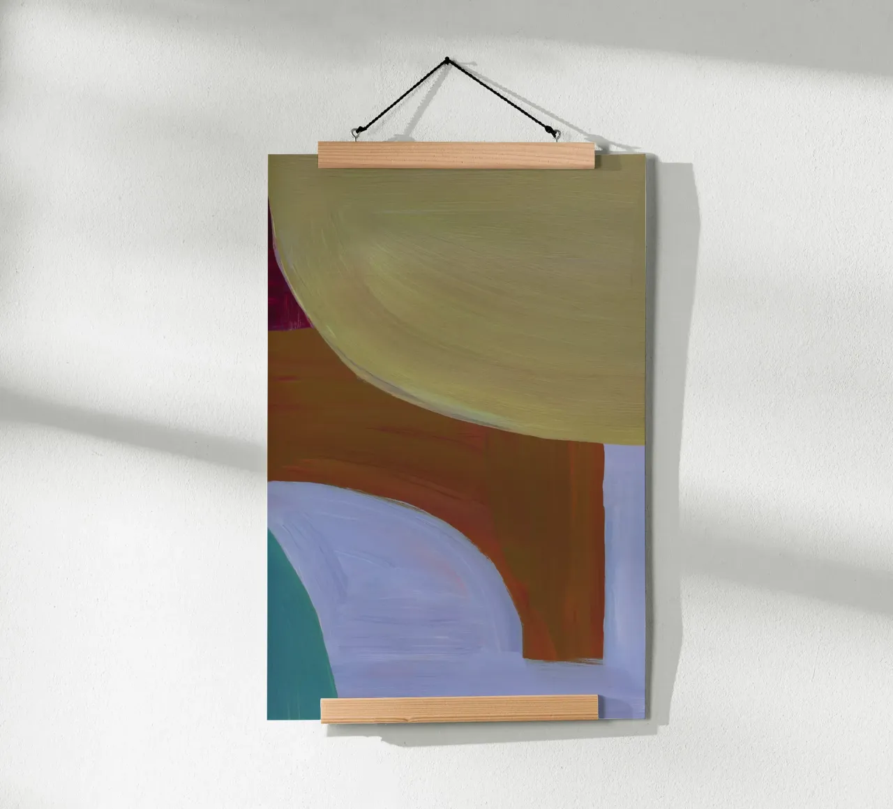 Painted Shapes 1 poster con telaio in alluminio da Mareike Böhmer