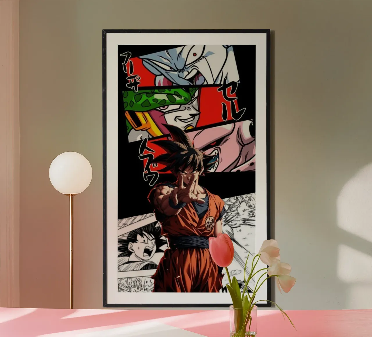 Maglietta classica Goku vs Frieza First Round poster da jamsa_ve