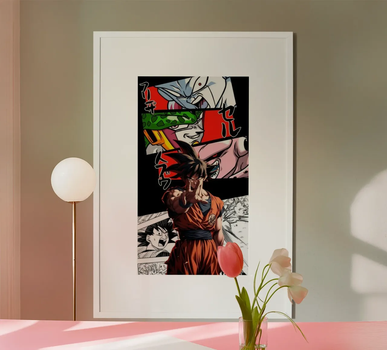 Maglietta classica Goku vs Frieza First Round poster da jamsa_ve