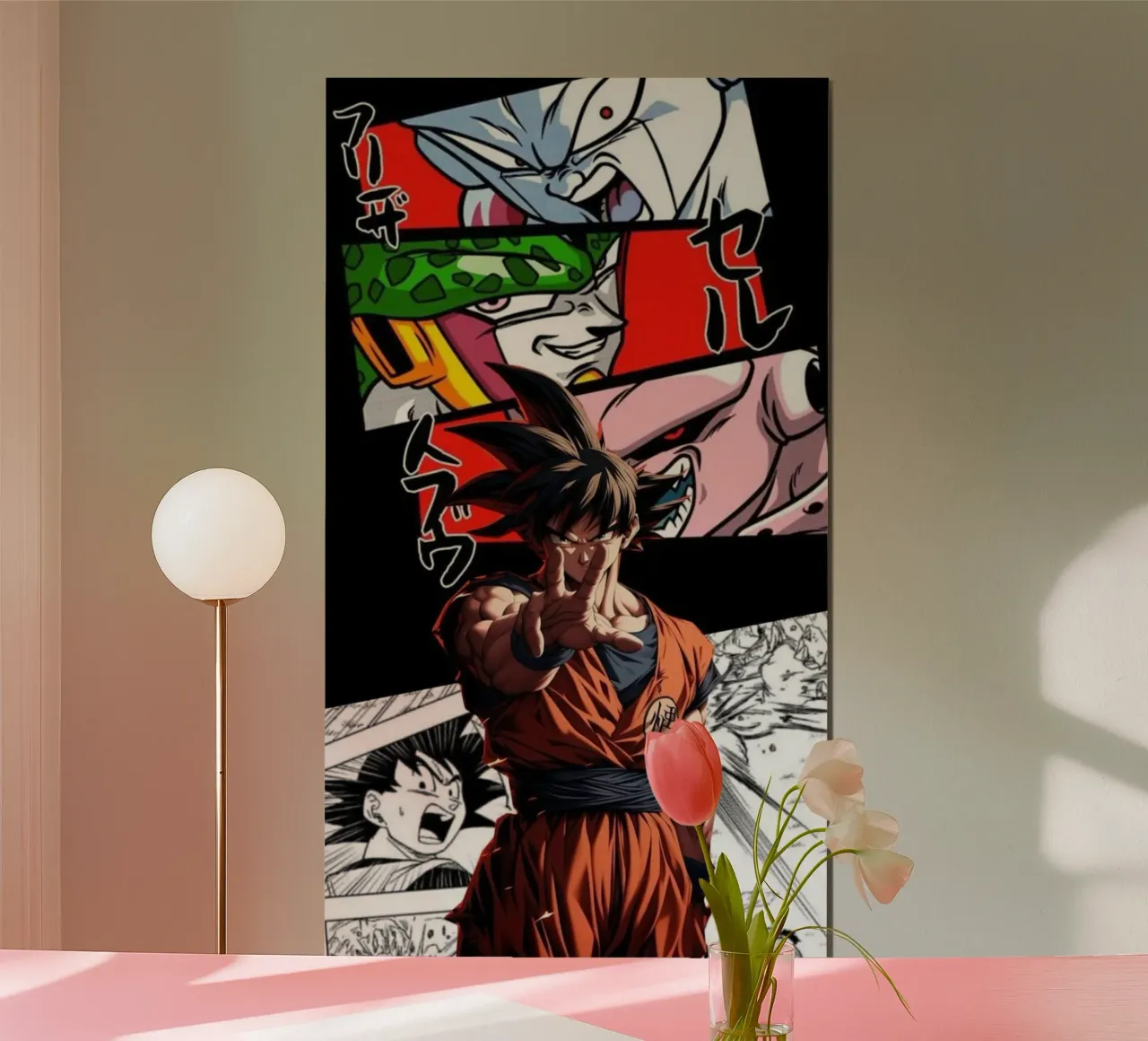 Maglietta classica Goku vs Frieza First Round poster da jamsa_ve