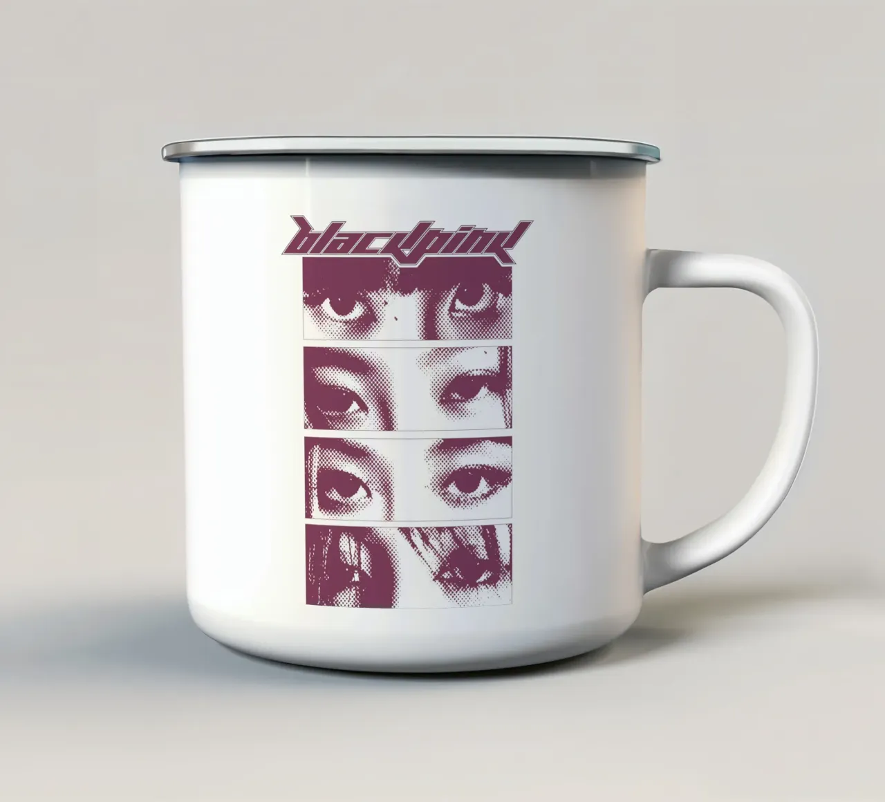 Occhi K-pop Blackpink tazza in smalto da grass.studio_