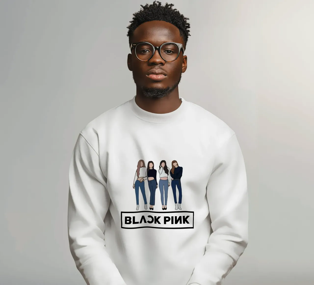 Blackpink K-pop felpa da grass.studio_