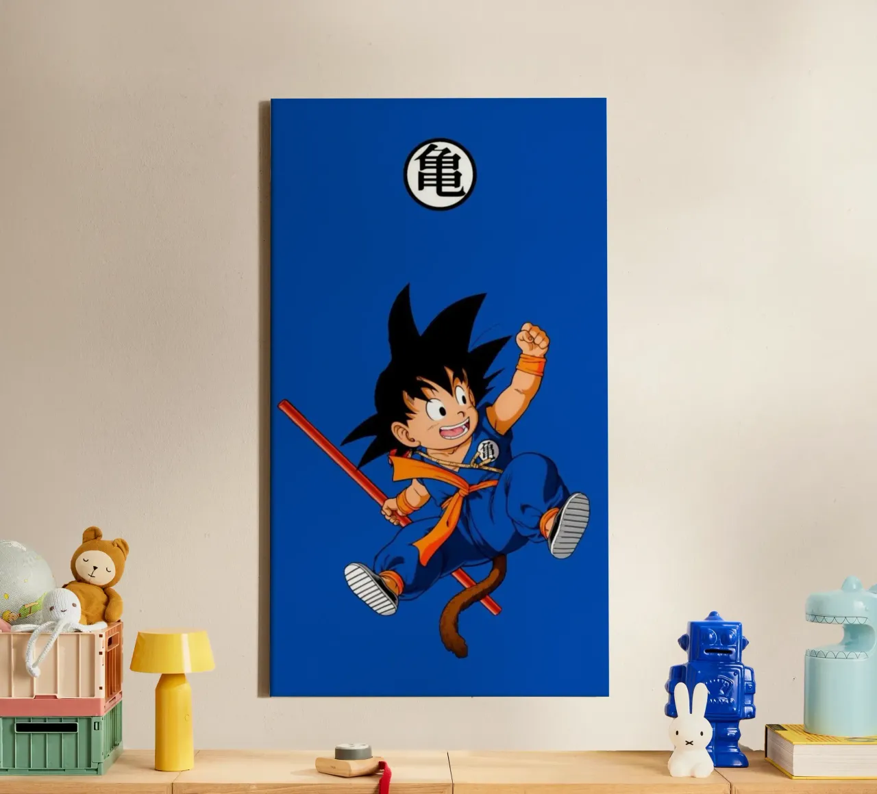 Dibujos animados de DBZ Camiseta clásica lienzo con Marco flotante de jamsa_ve