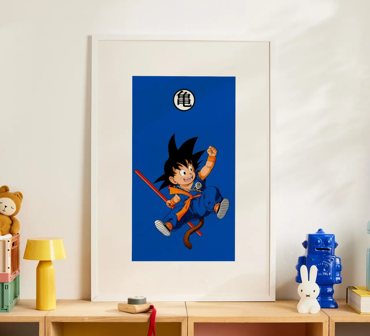 Maglietta classica Cartoon of DBZ poster con telaio in legno da jamsa_ve