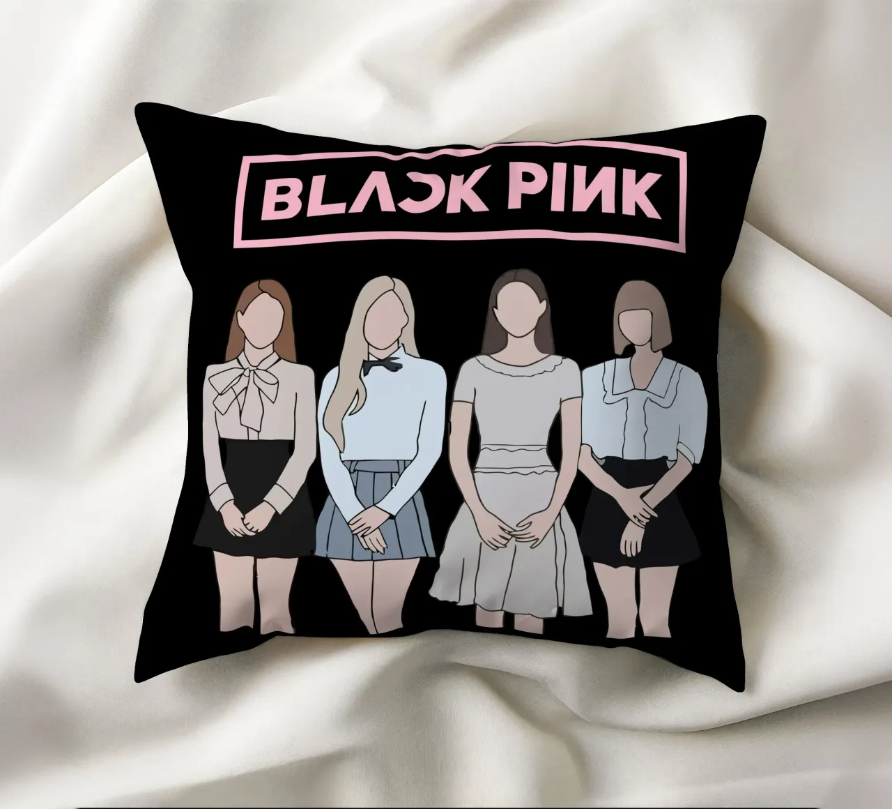 Vettore piatto K-pop Blackpink cuscino da igoshdesigns