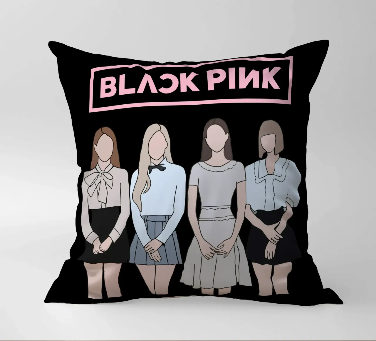 Vettore piatto K-pop Blackpink cuscino da igoshdesigns