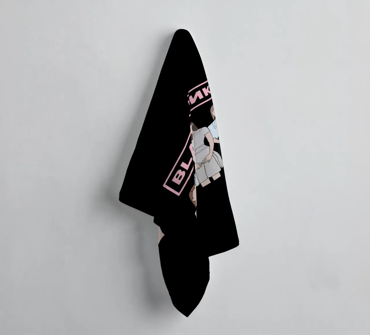 Vettore piatto K-pop Blackpink asciugamano da bagno da igoshdesigns