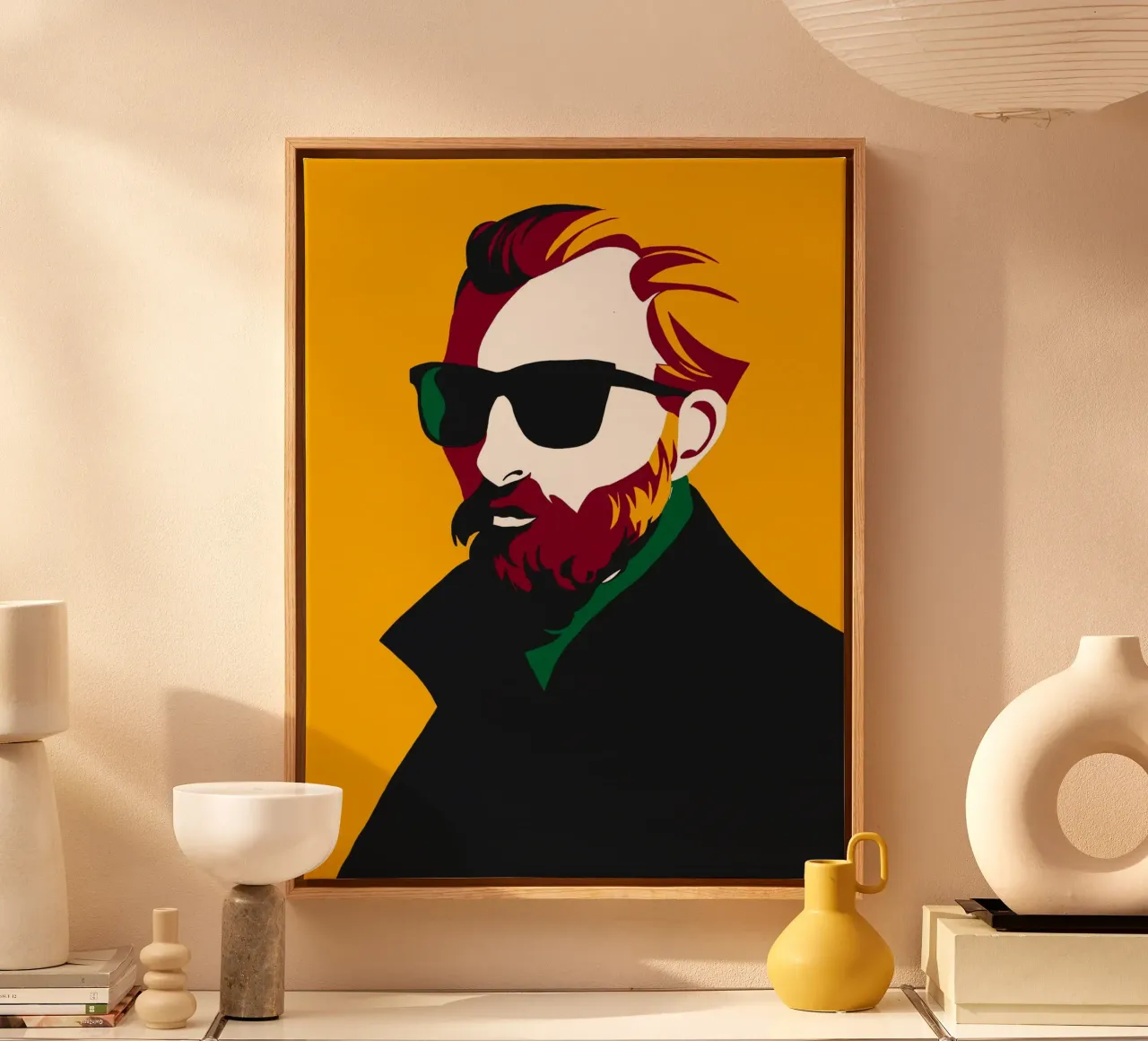 man in black yellow canvas met Baklijst van huminity