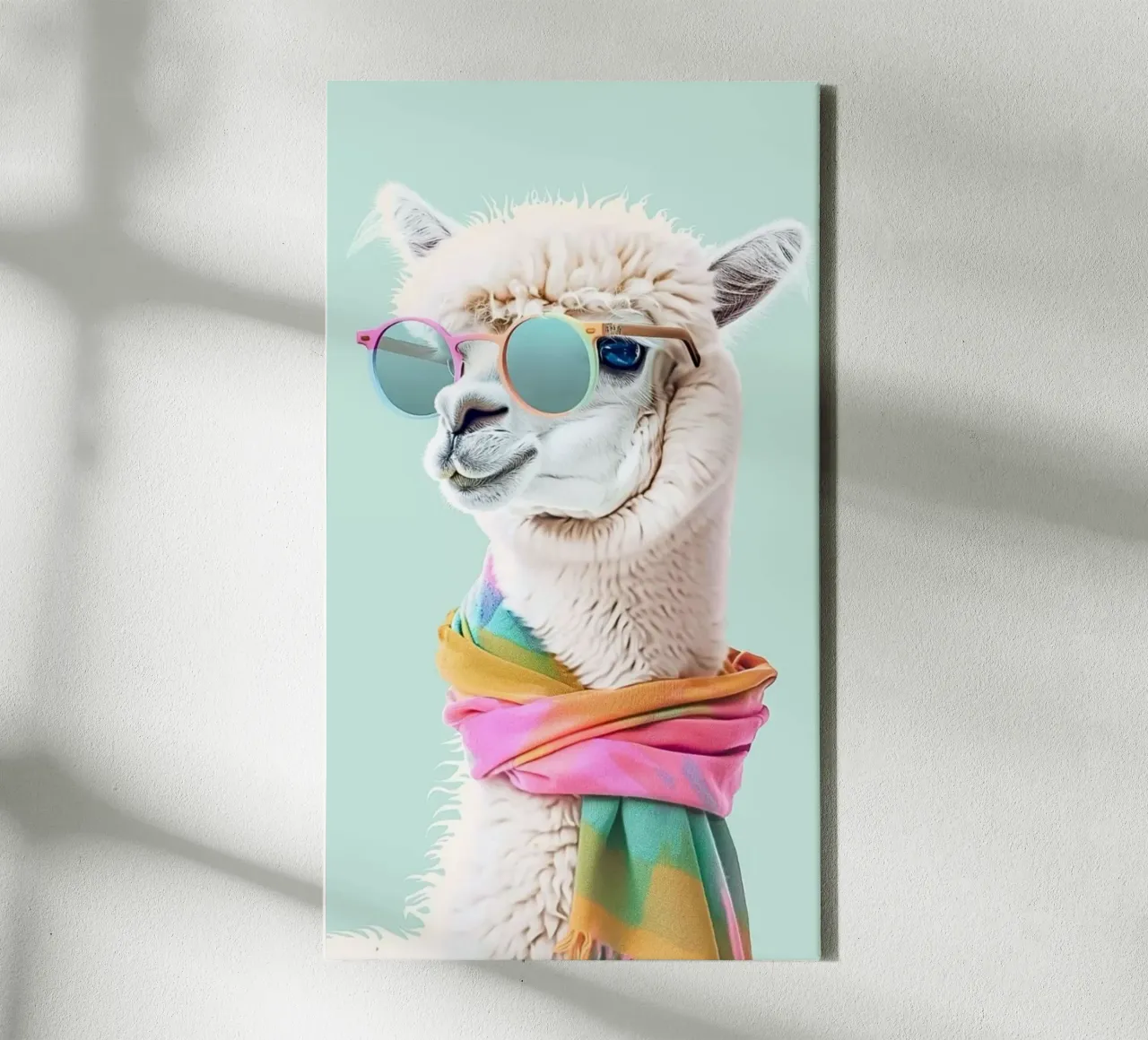 posture fashion camel lienzo con Marco flotante de huminity