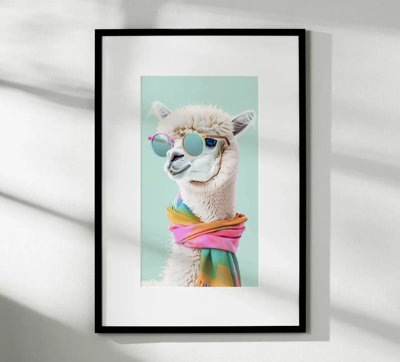 posture fashion camel poster con telaio in legno da huminity