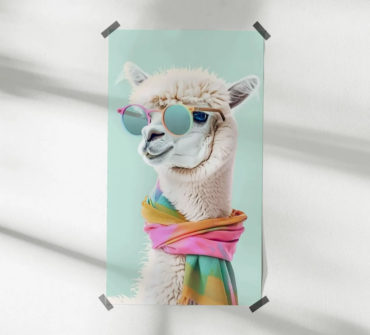 posture fashion camel poster con telaio in legno da huminity