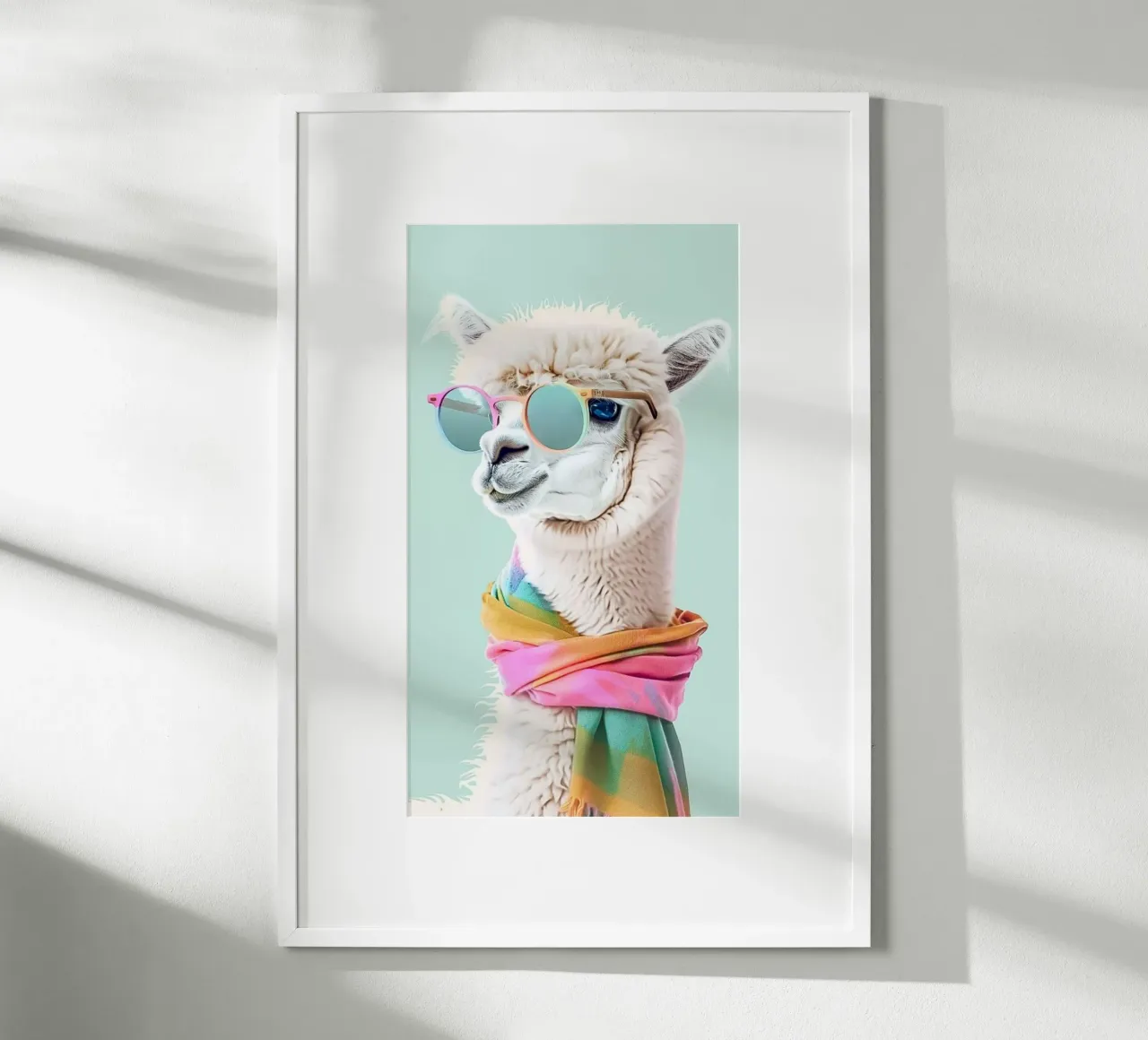 posture fashion camel poster con telaio in legno da huminity