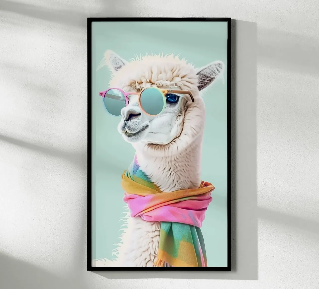 posture fashion camel poster con telaio in legno da huminity