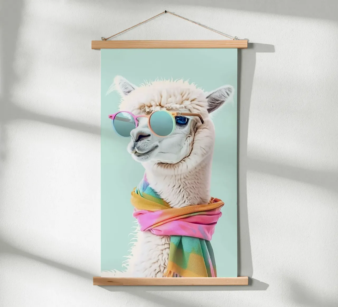 posture fashion camel poster con telaio in legno da huminity
