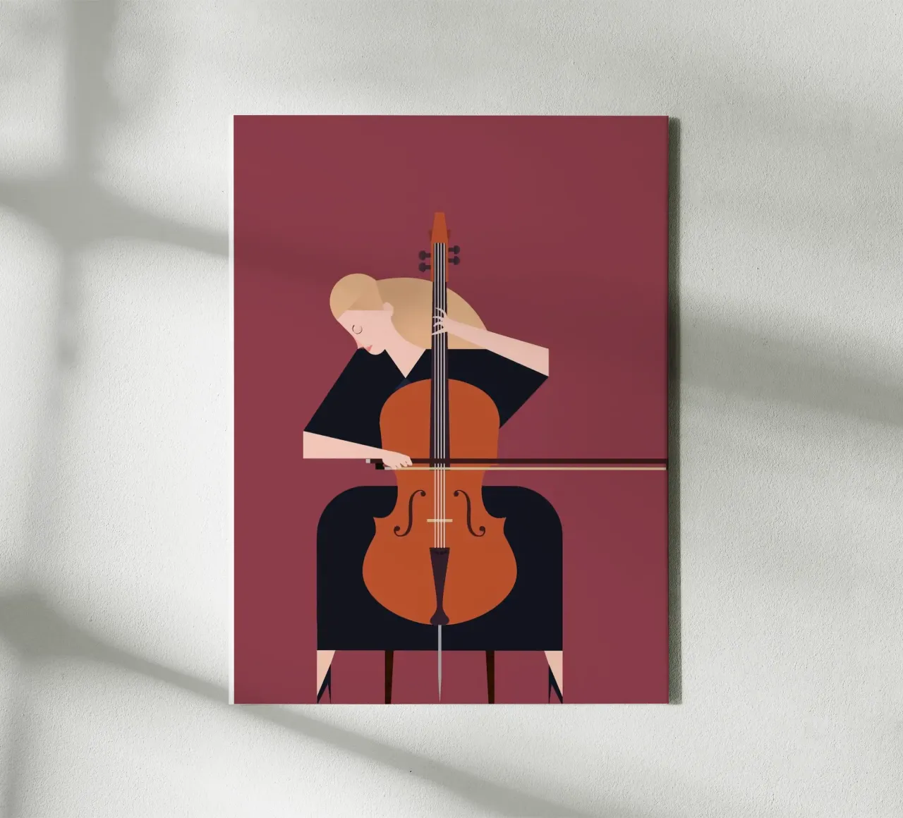 musician abstract Leinwand mit Schattenfugenrahmen von panada
