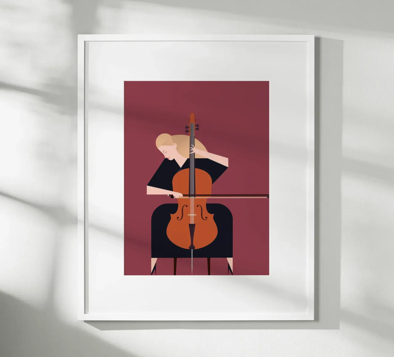 musician abstract poster con telaio in plastica da panada