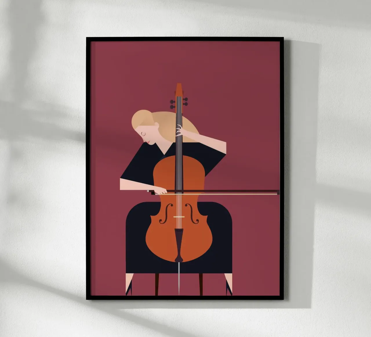 musician abstract poster con telaio in plastica da panada