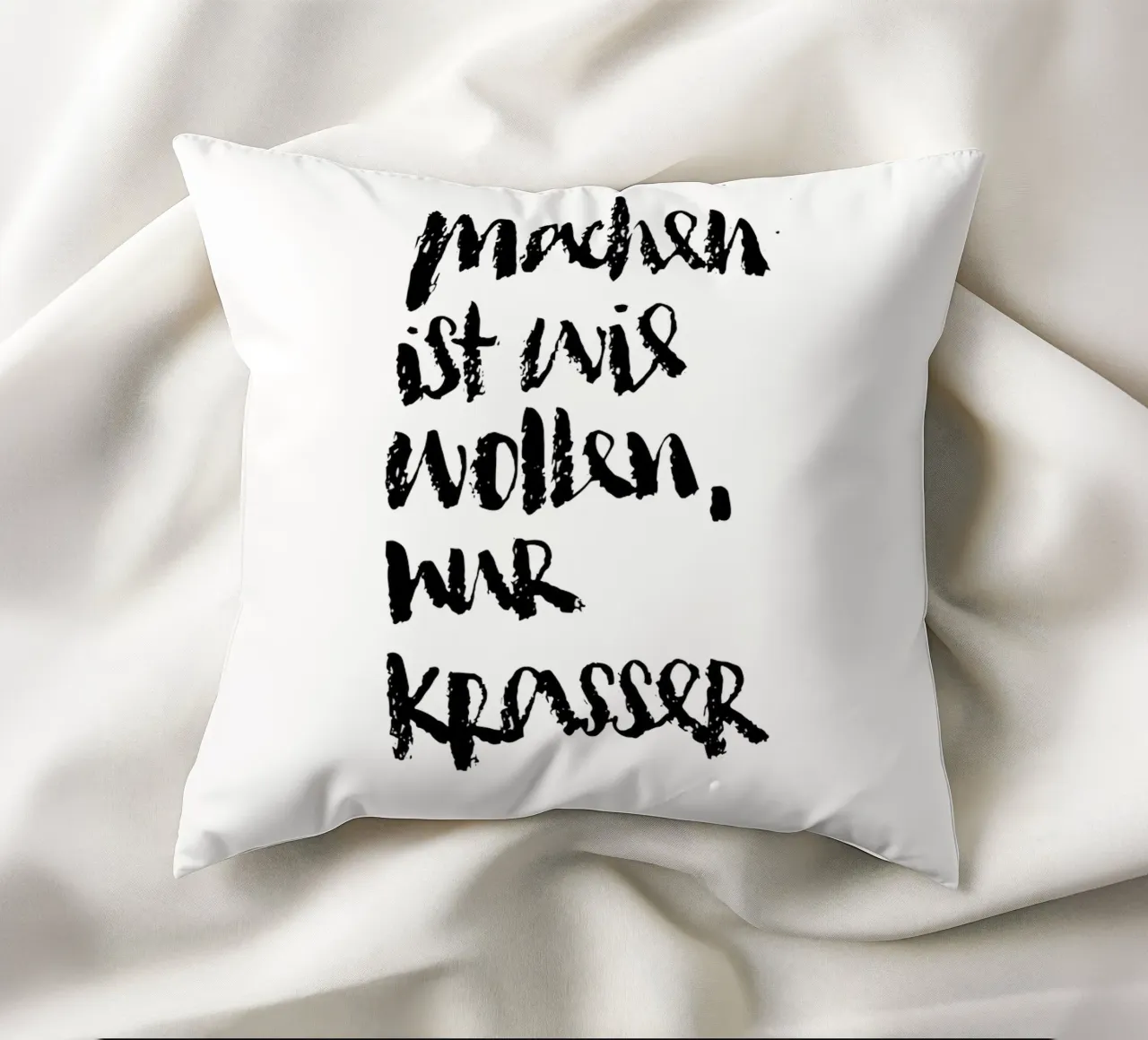 Machen: Krasser als wollen cuscino da Brushmeetspaper