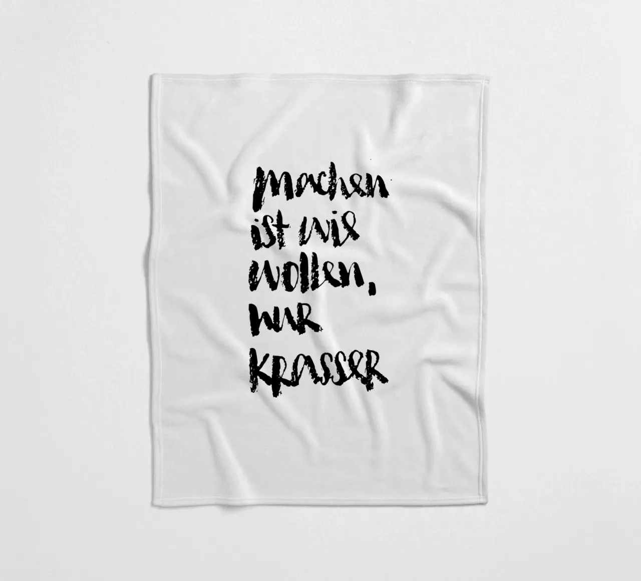 Machen: Krasser als wollen fleecedeken van Brushmeetspaper