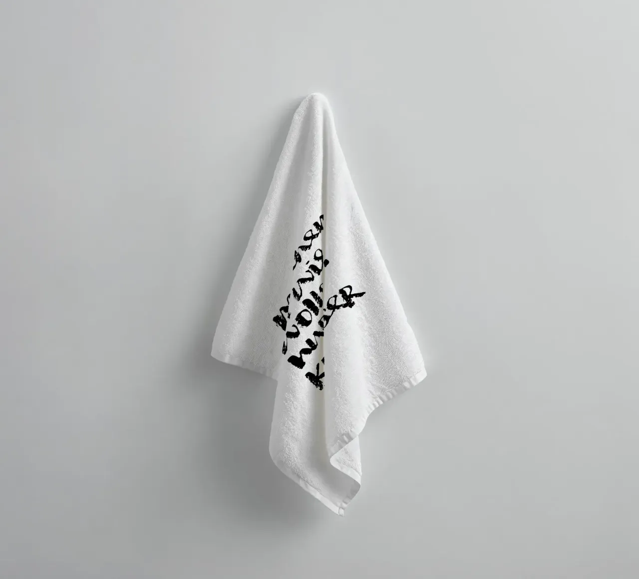 Machen: Krasser als wollen towel by Brushmeetspaper