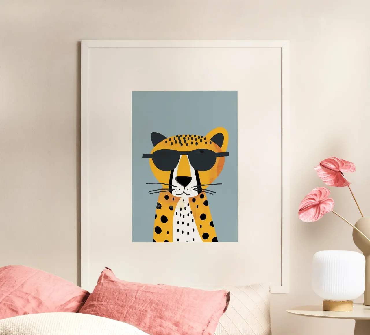 panther with glasses poster da panada