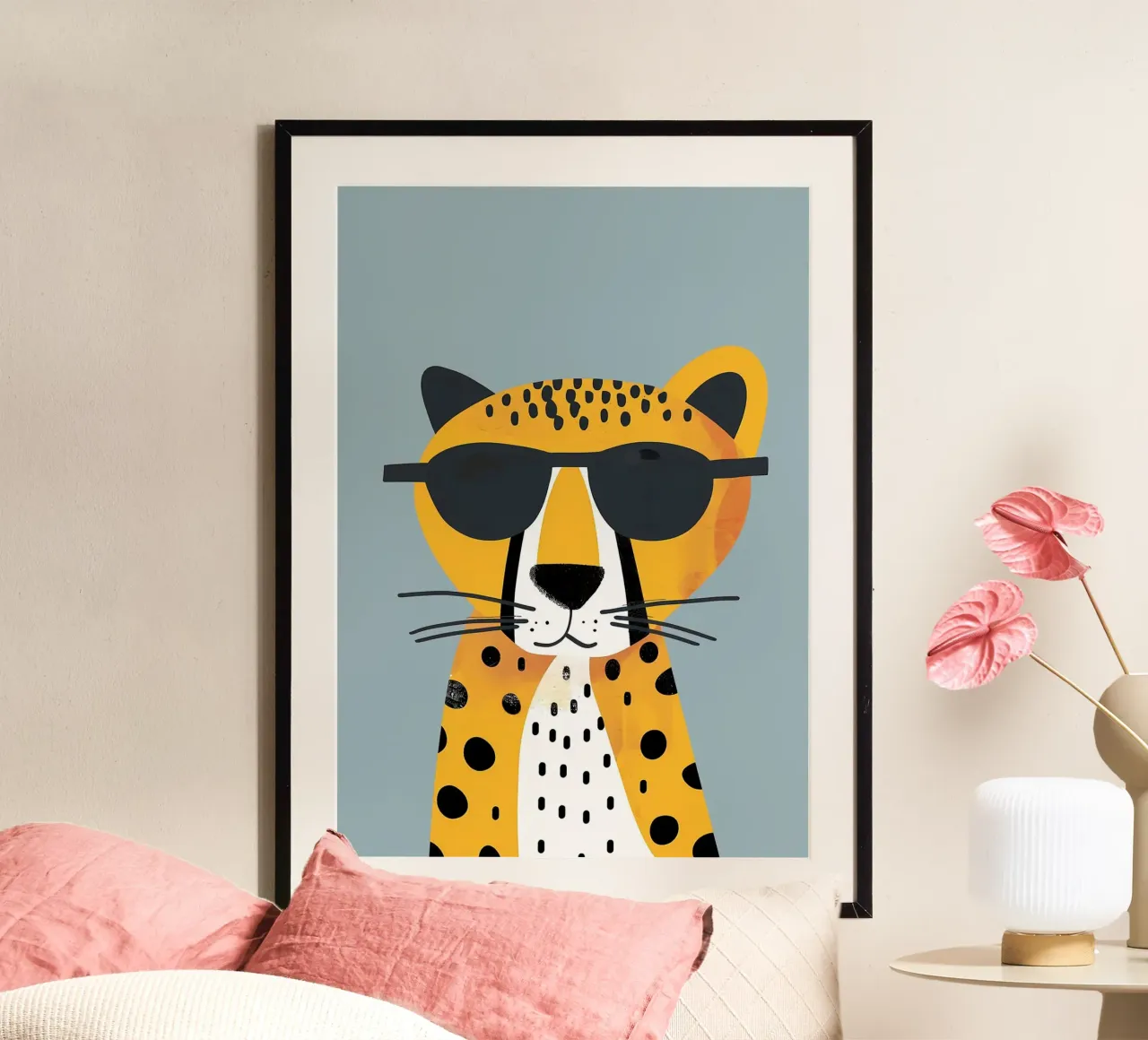 panther with glasses poster da panada