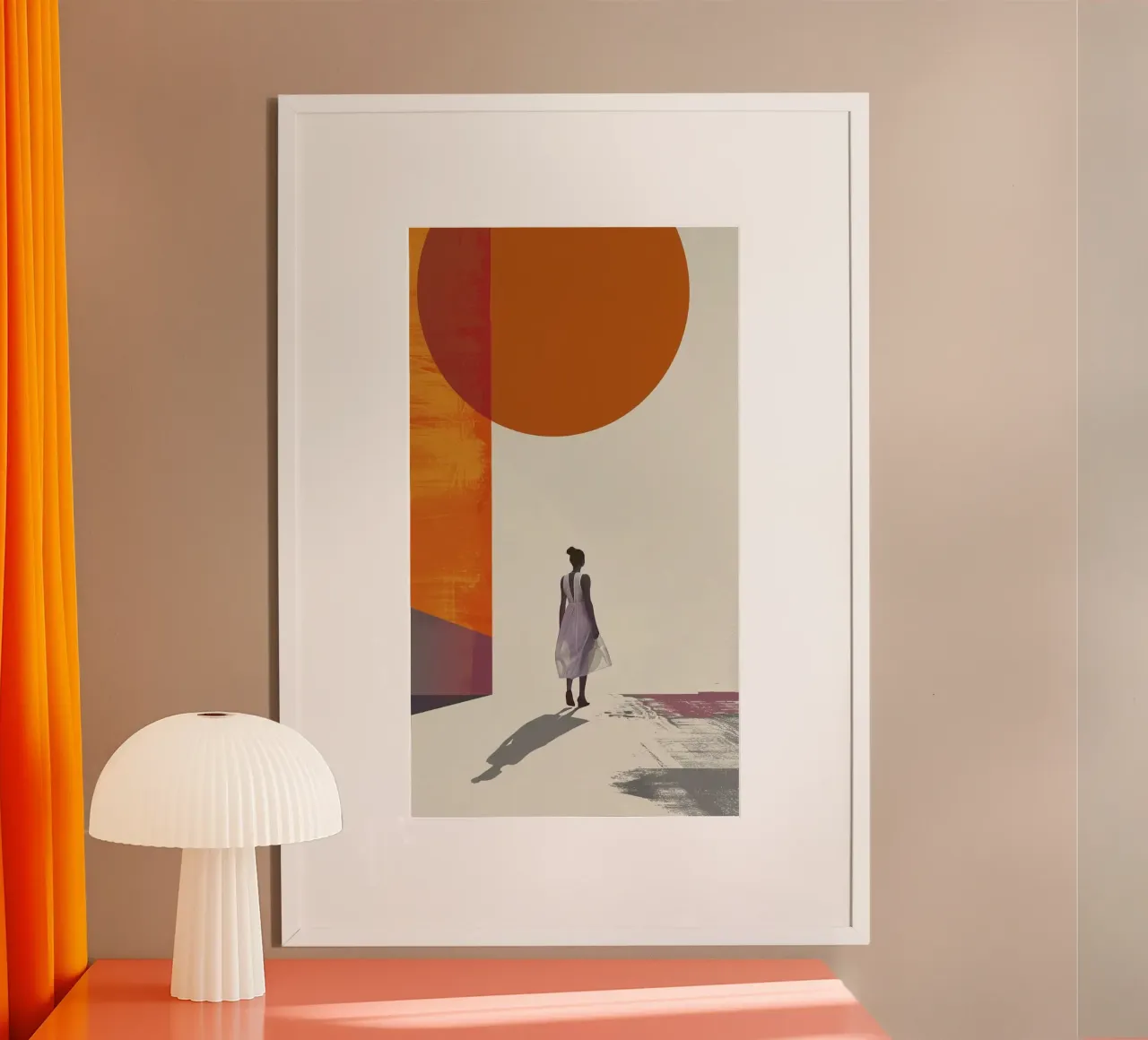 girl with shape shadow poster da panada