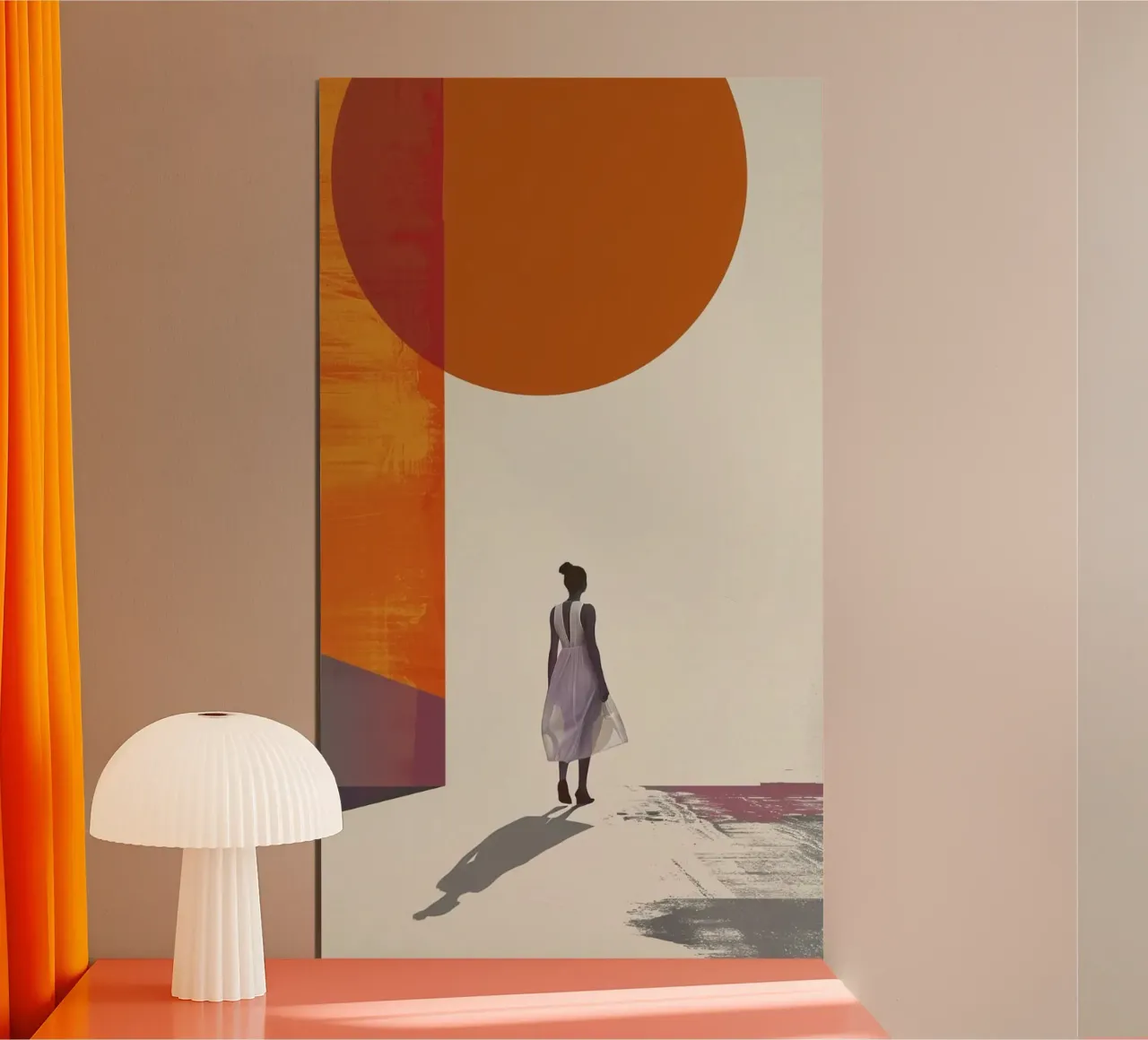 girl with shape shadow poster da panada