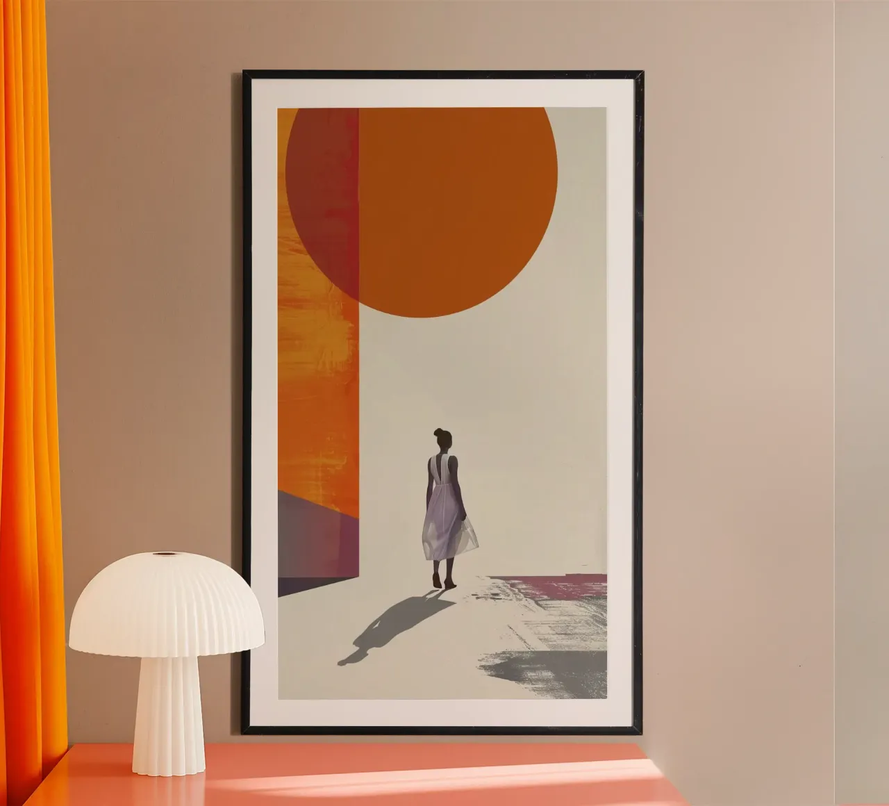 girl with shape shadow poster da panada