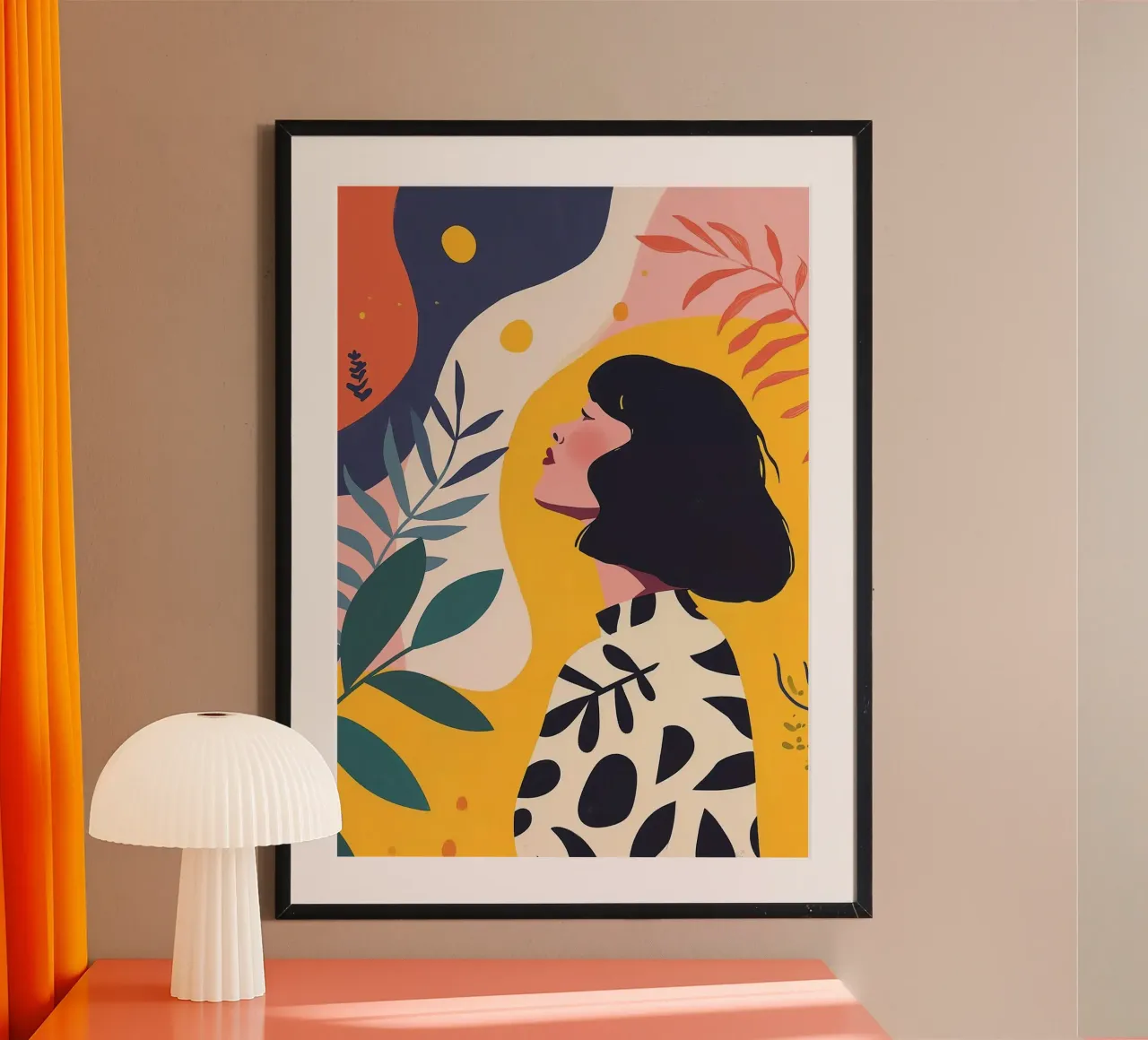 girl viewing the night nature poster da panada