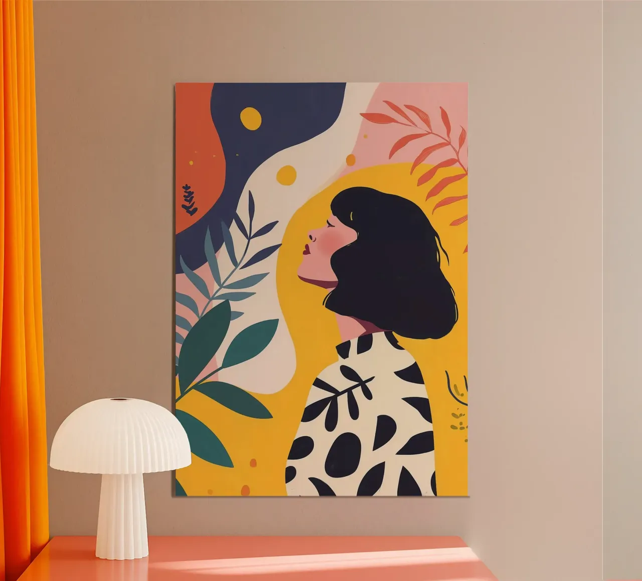 girl viewing the night nature poster da panada